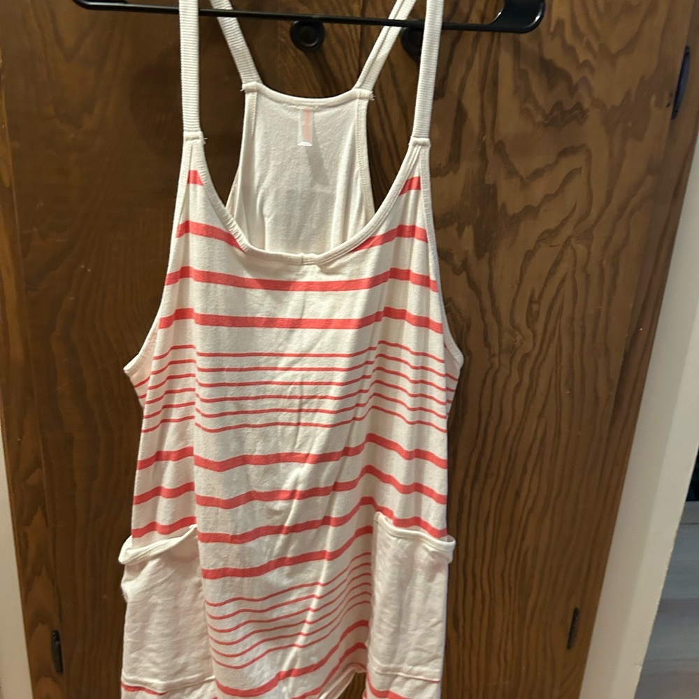 Free People | Hot Shot Mini Printed Dress | Spring Stripe Ivory - Picture 5 of 8